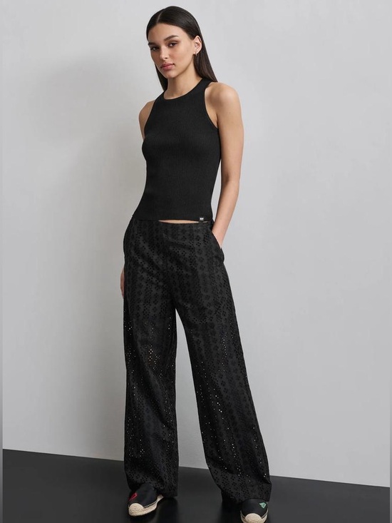 Dkny Pants - DKNY Eyelet Black Pants - Size 2